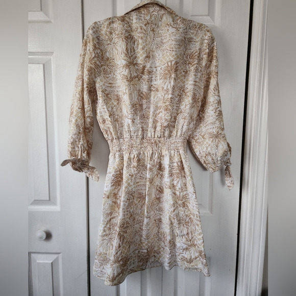 Lilly Pulitzer Abralynn Linen Shirtdress SAND BAR PALM BEACH PARADISE - Picture 10 of 10